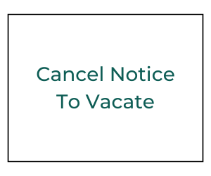 Cancel Notice To Vacate